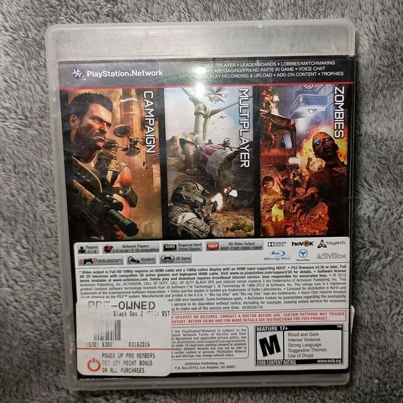 Call of Duty Black Ops II 2 PS3 PlayStation 3 Complete Box CIB W/ Manual Tested - Picture 3 of 16